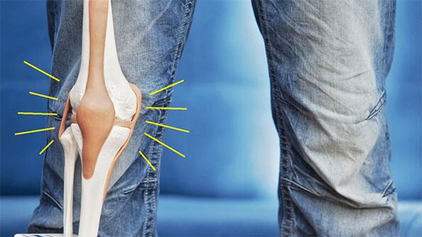 Douleur dans l'articulation du genou