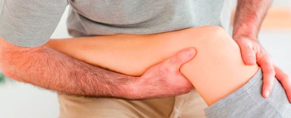 Examen de l'articulation du genou pour détecter la douleur